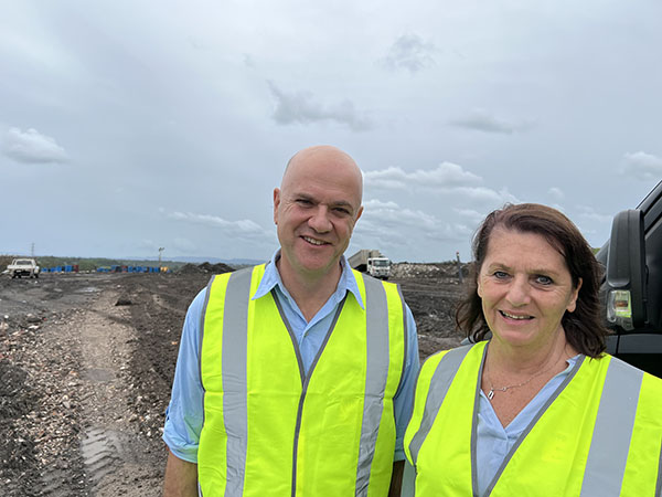 Panel members visiting industry at Swanbank Industrial Estate