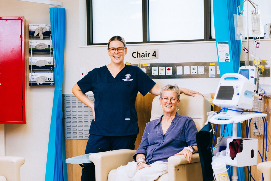Patient and nurse at Longreach Hospital 
